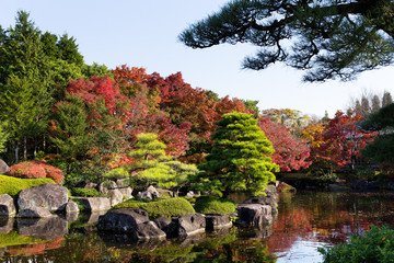 Fototapeta na wymiar Traditional Kokoen Garden in Japan