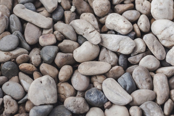 Background with colorful sea pebbles