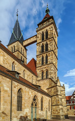 Fototapeta na wymiar Church of St. Dionysius, Esslingen am Neckar, Germany