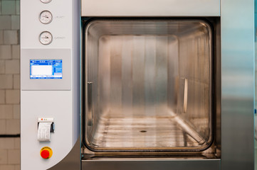 Sterilization systems. Horizontal steam sterilizer