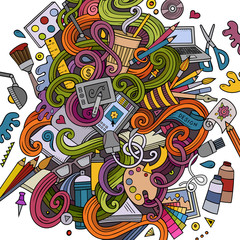 Cartoon cute doodles design illustration