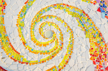 colorful mosaic art background - 135196246