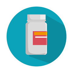 medicine bottle isolated icon vector illustration design