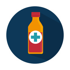 medicine bottle isolated icon vector illustration design
