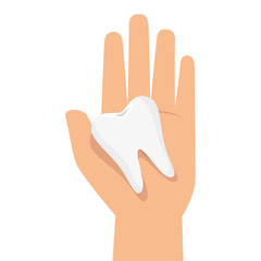 teeth dental care isolated icon vector illustration design