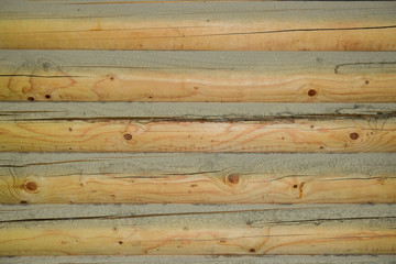 log wall