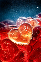 Valentine's Day Sweet Heart jelly, sweet love background