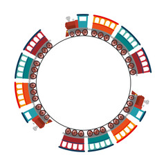 train vehicle isolated icon vector illustration design