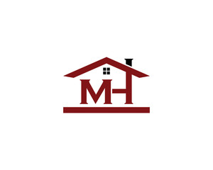 Letter MH and Real Estate Logo 1