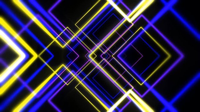 Psychedelic clip showing the formation of colorful yellow and green shapes and lines, complementary color mixes and unique patterns on a green background 