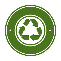 recycle ecology symbol icon vector illustration design