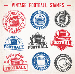 Grunge vector Football logos