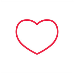 heart love symbol valentine line icon