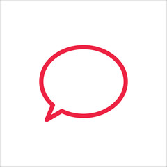 Fototapeta premium speech bubble talk line icon