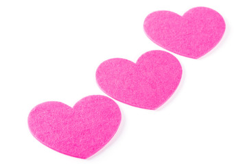 Heart shape on white