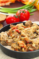 Meat stew with vegetables and spices