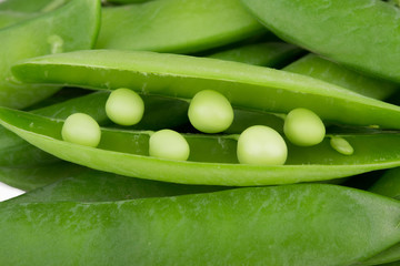 green peas close-up