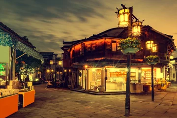 Photo sur Plexiglas Monts Huang Historical center streets of Huangshan city.