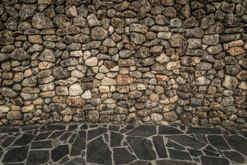 stone brick wall texture background.