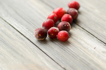 Naklejka na ściany i meble frozen berries closeup