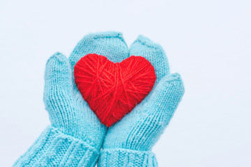 heart in hands. Love. St Valentie's Day