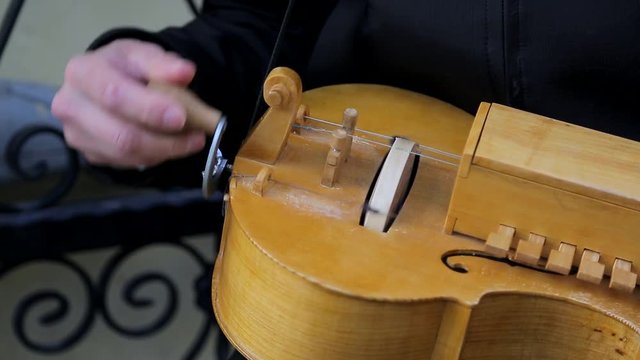 Playing the ancient instrument