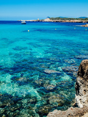 Beach of Cala Conta, Ibiza, Spain.
