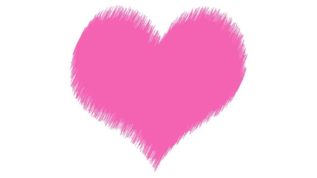gemaltes Herz zum Valentinstag mit Hintergrund