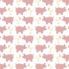 animal farm pattern background vector illustration design