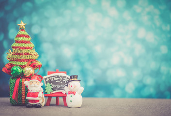 Christmas ornament decoration with retro color effected