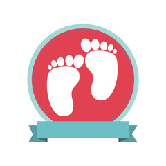 baby card cute frame vector illustration design