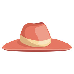 beach hat panama icon vector illustration design