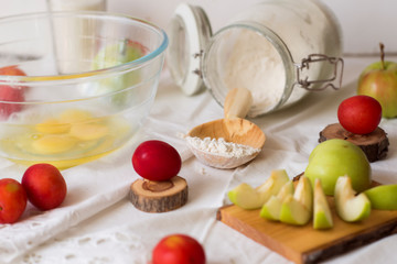 wooden kitchen utensils