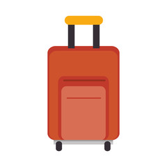suitcase travel isolated icon vector illustration design