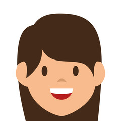 woman avatar character isolated icon vector illustration design