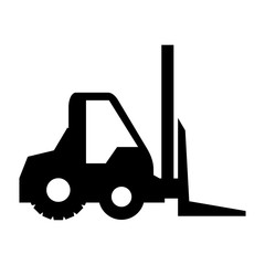 forklift vehicle isolated icon vector illustration design
