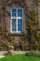 Old stile retro vintage window.