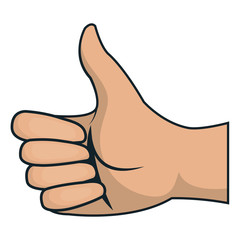 hand human like isolated icon vector illustration design