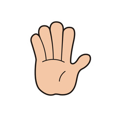 Isolated hand signal