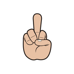 Isolated hand signal