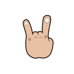 Isolated hand signal