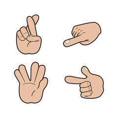 Set of hand signals