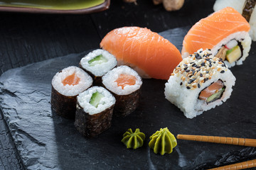 Sushi Verschiedene sorten 