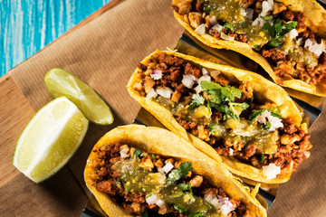 Mexican tacos campechanos - 135214477