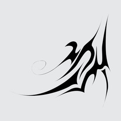 Part of the tattoo. Abstract symbol