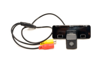 Rear camera parking, connection set universal on a white background