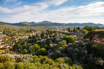 Fototapeta na wymiar Panoramic view on new town Bar, Montenegro