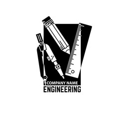 Engineering Company Logo Template.