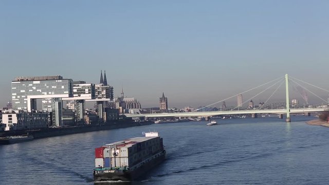 Cologne, Rhine, inland waterway transport