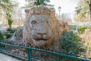 Lion Sculpture in Ifrane, Morocco